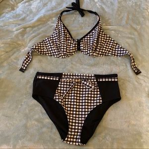 Pour Moi high waist bikini with 38DD/E halter top